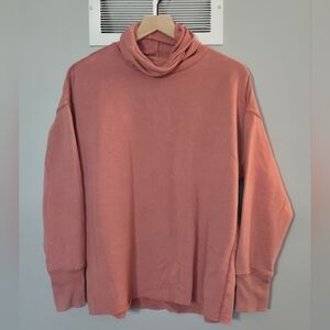 Aerie Cowl Neck Sweater Pink